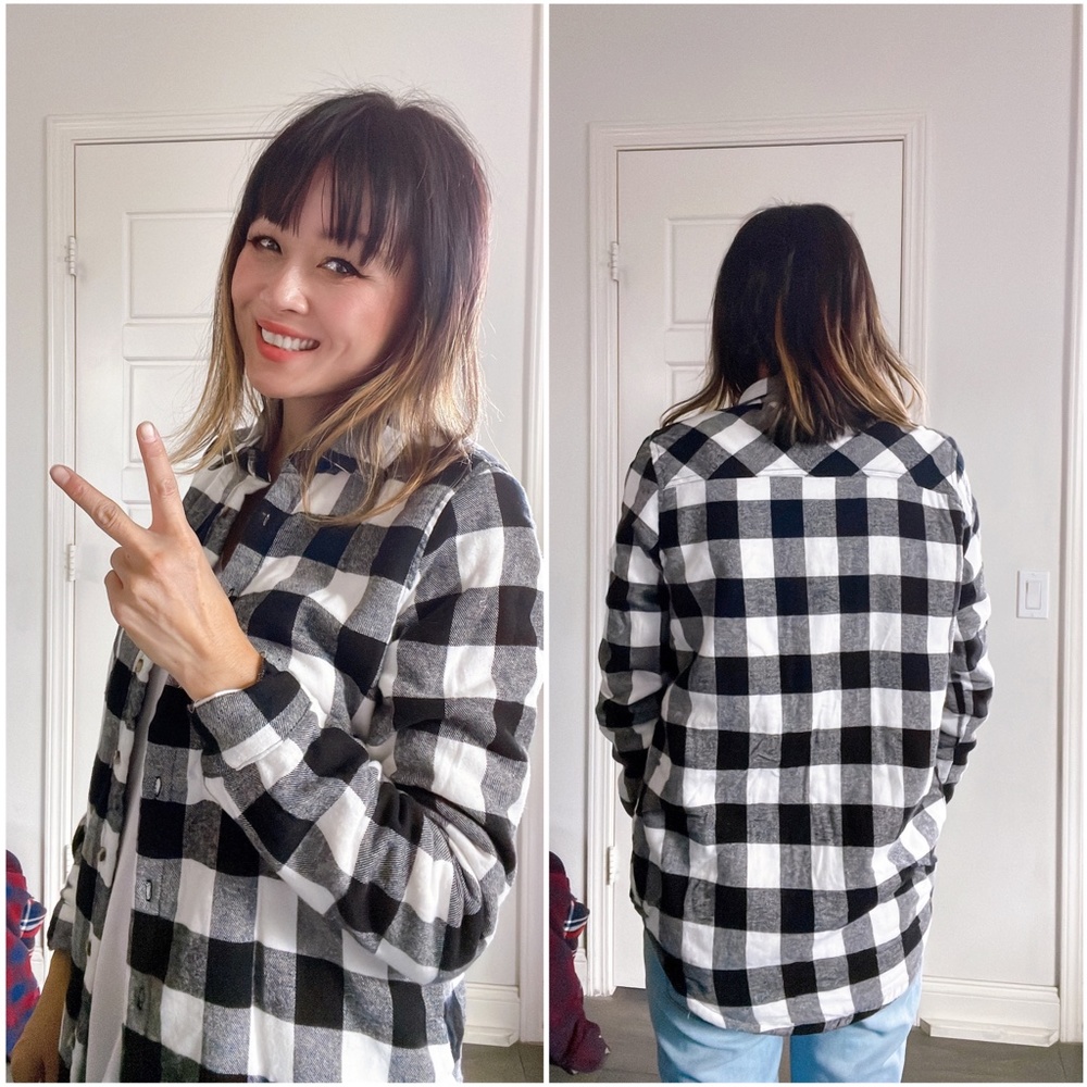 Bellanblue Sherpa Lined Plaid Jacket Shacket - Picture 4 of 5